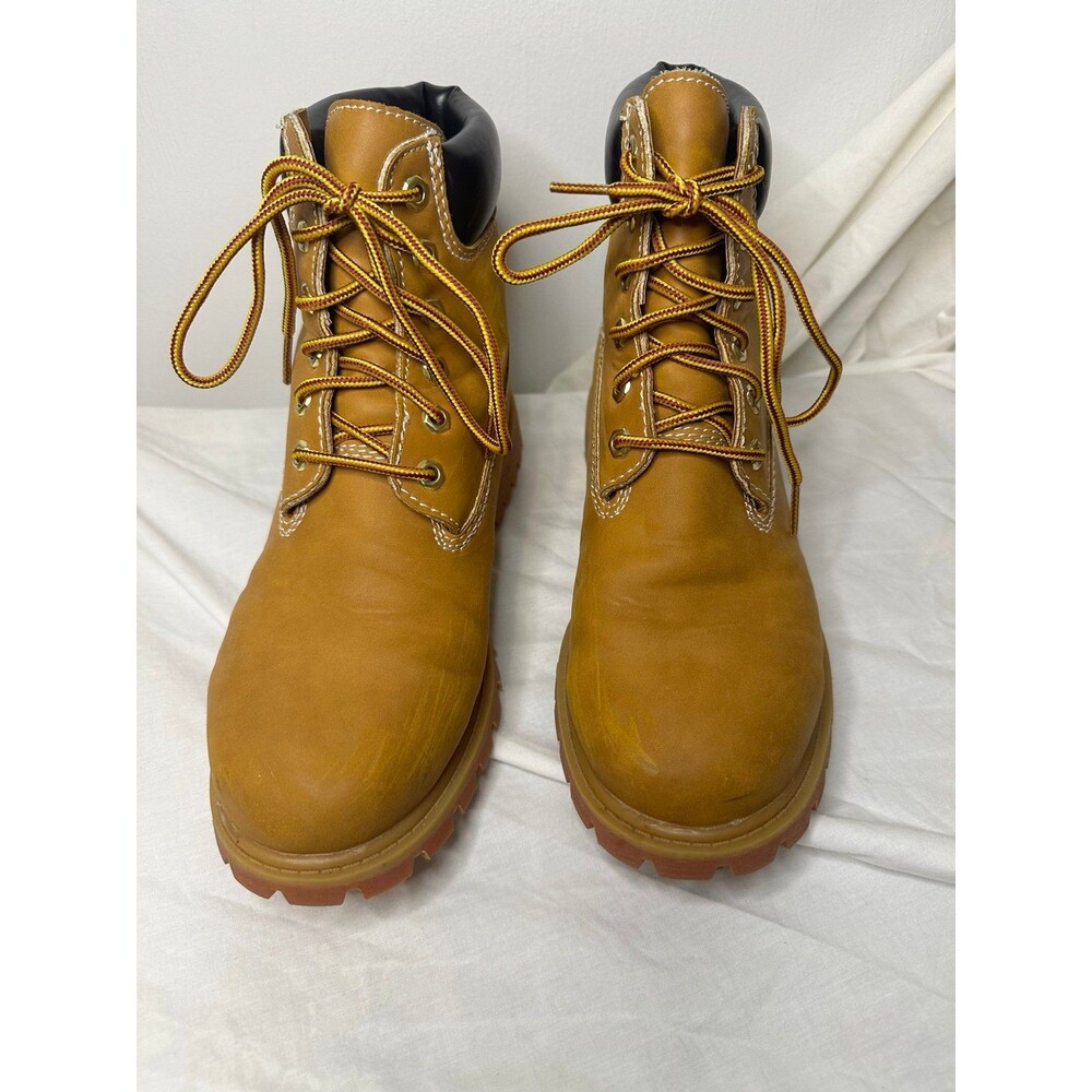 Womens safeTstep Slip Resistant Waterproof Tan Work Boots Size 8W